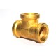 Brass Tee Connection Female Thread.